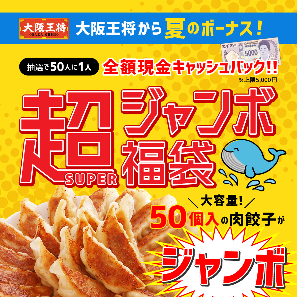 ひるおび・シューイチ・DAYDAYでTV放映！】大阪王将から夏のボーナス