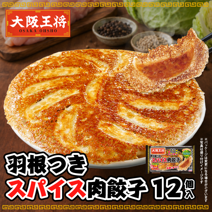 羽根つきスパイス肉餃子12個入り